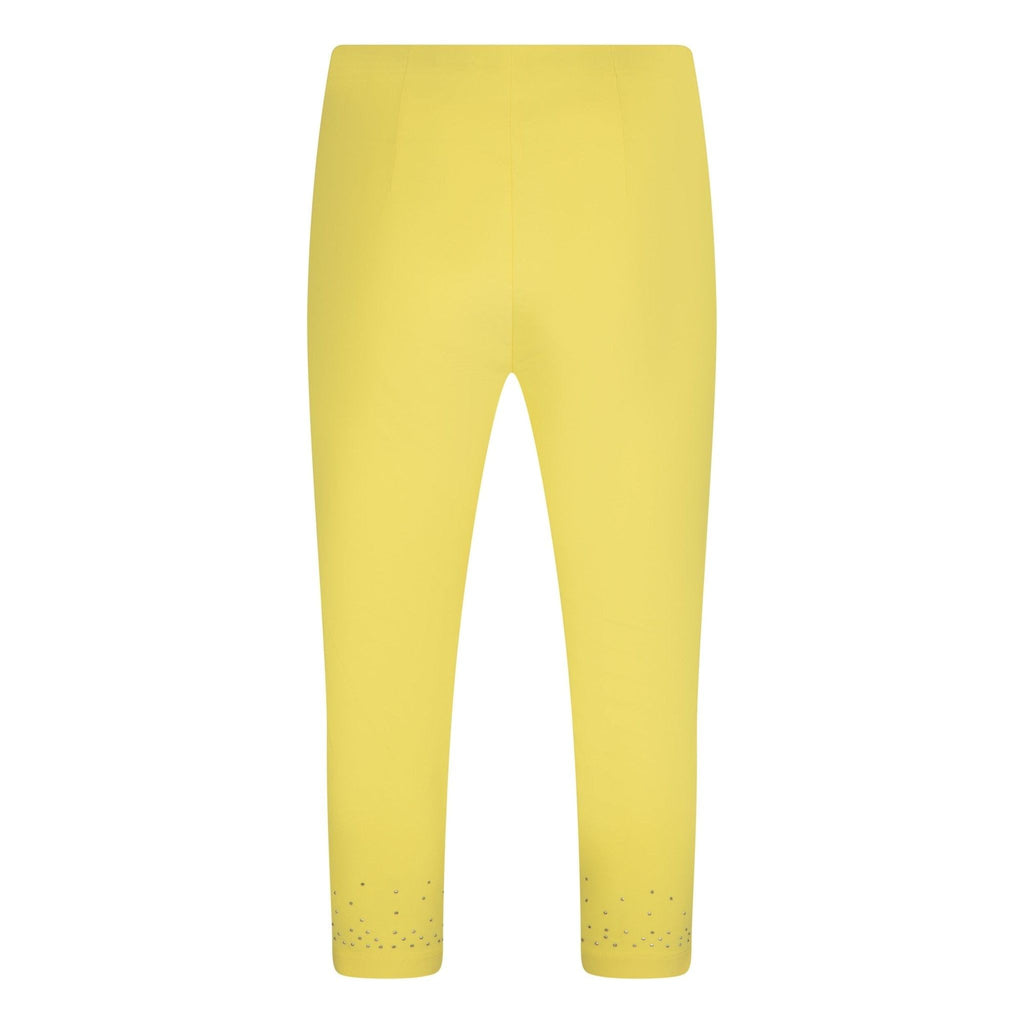 Trousers 7/8 stretch yellow - Evolve Fashion