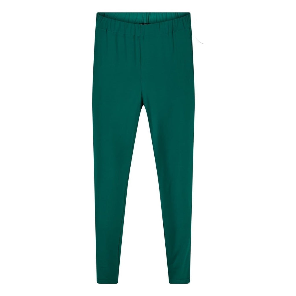 Broek jogstyle slinky emerald - Evolve Fashion