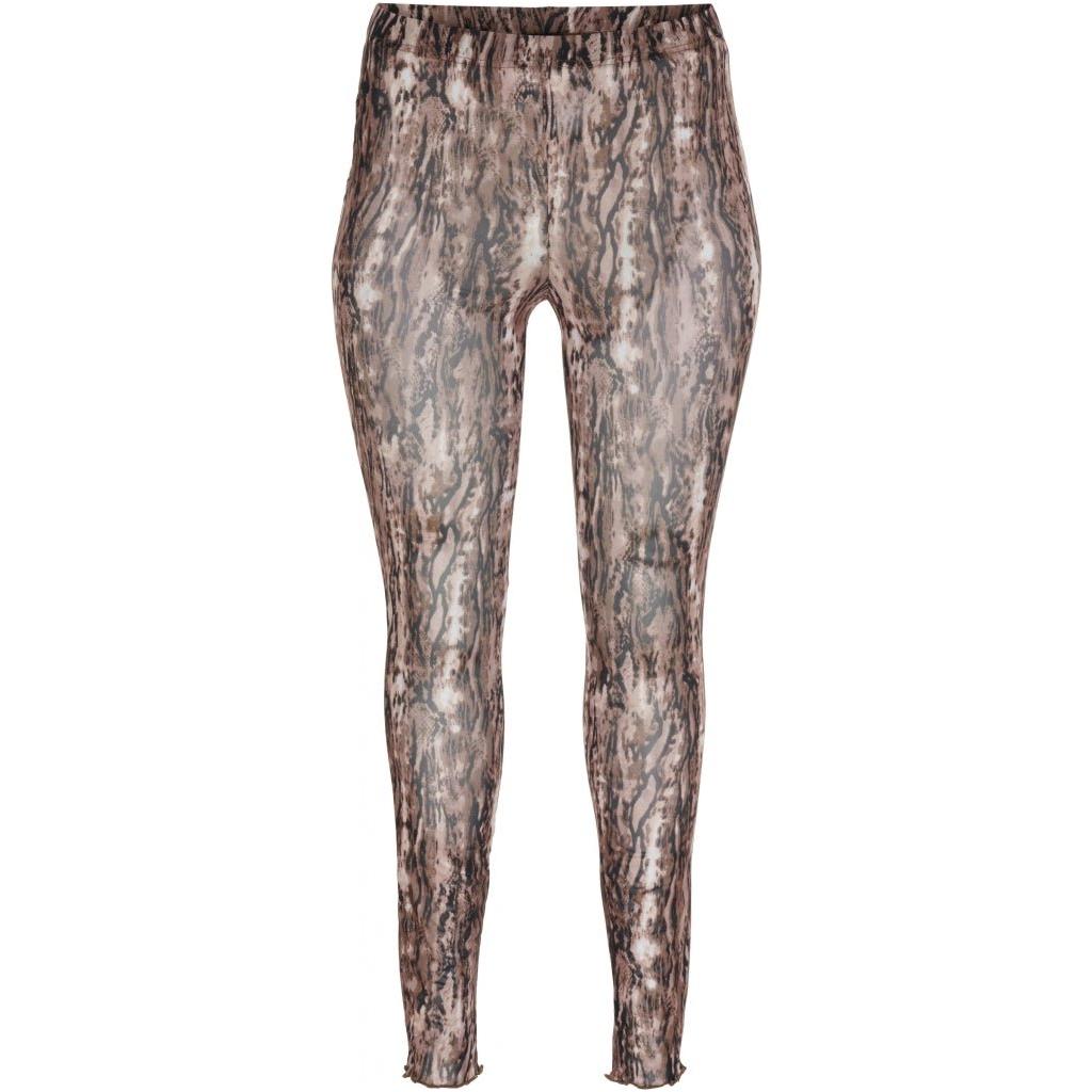Legging mesh brown/black animal print - Evolve Fashion