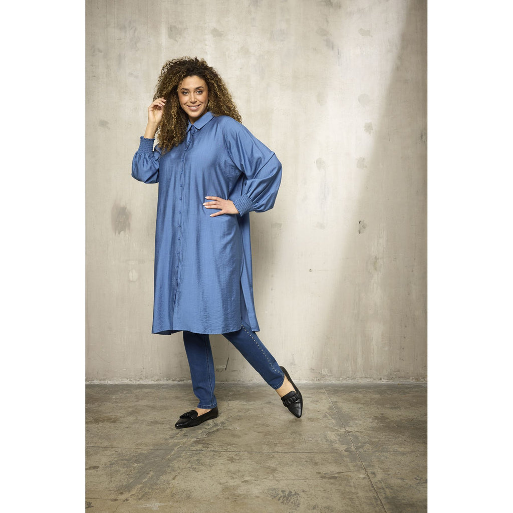 Shirt long Simy True blue