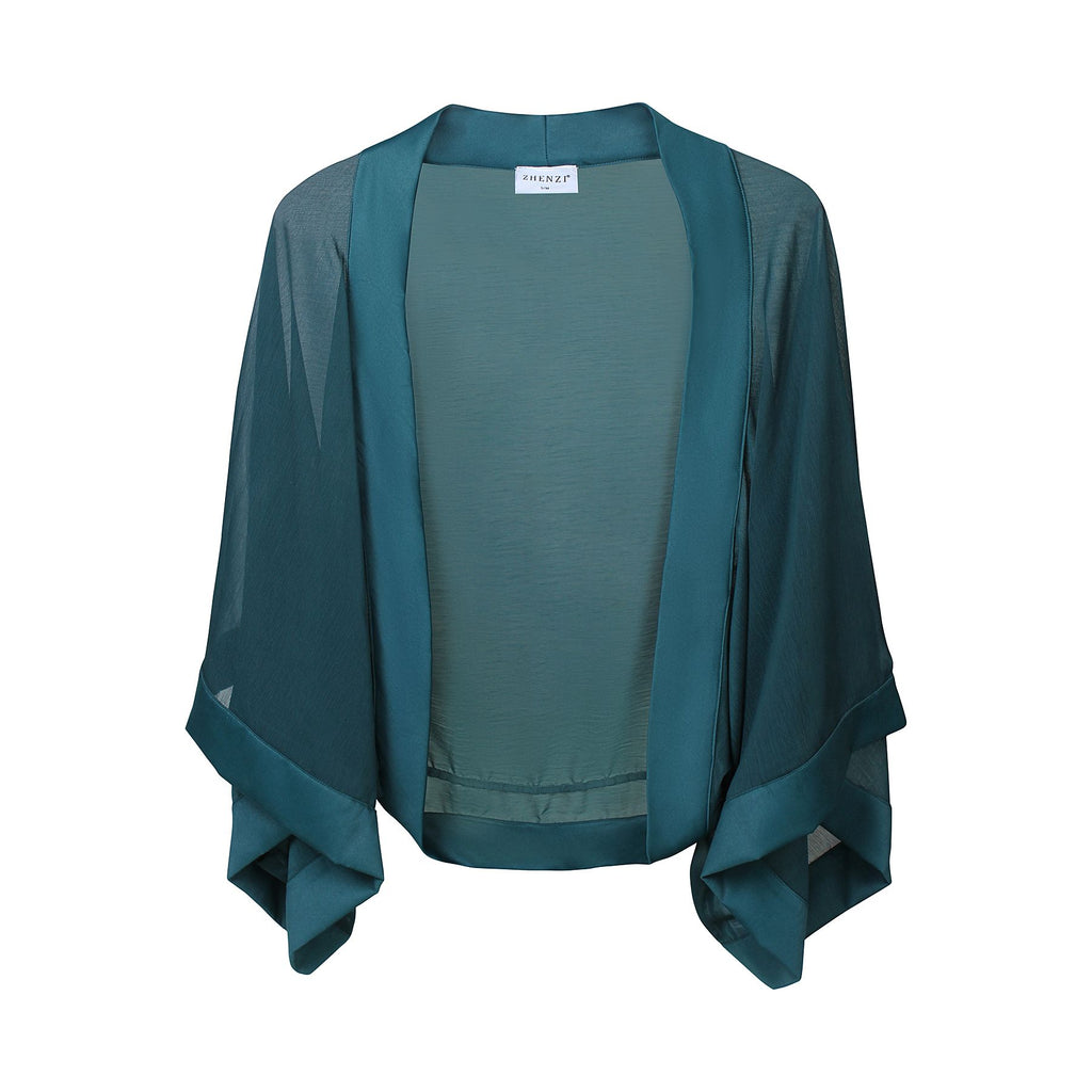 Cardigan Bolero Teal Green