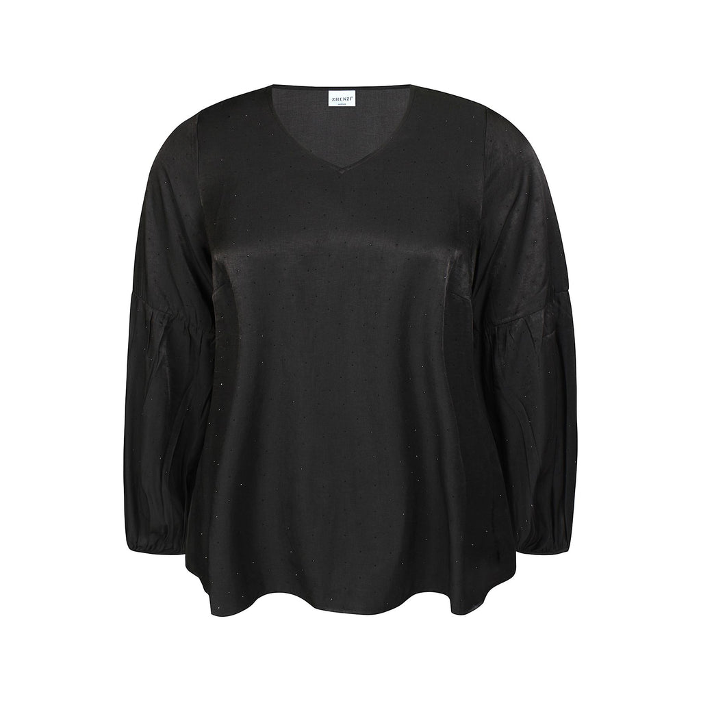 Blouse Tica rhinestones black