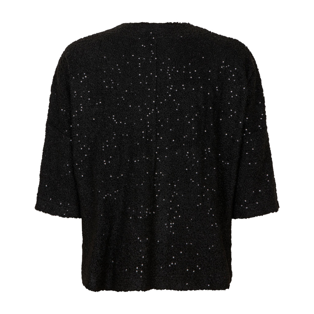 Pulli paillettes black