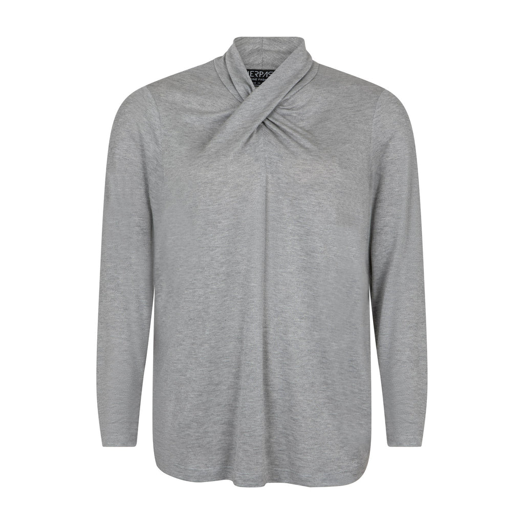 Shirt long sleeve grey sparkle