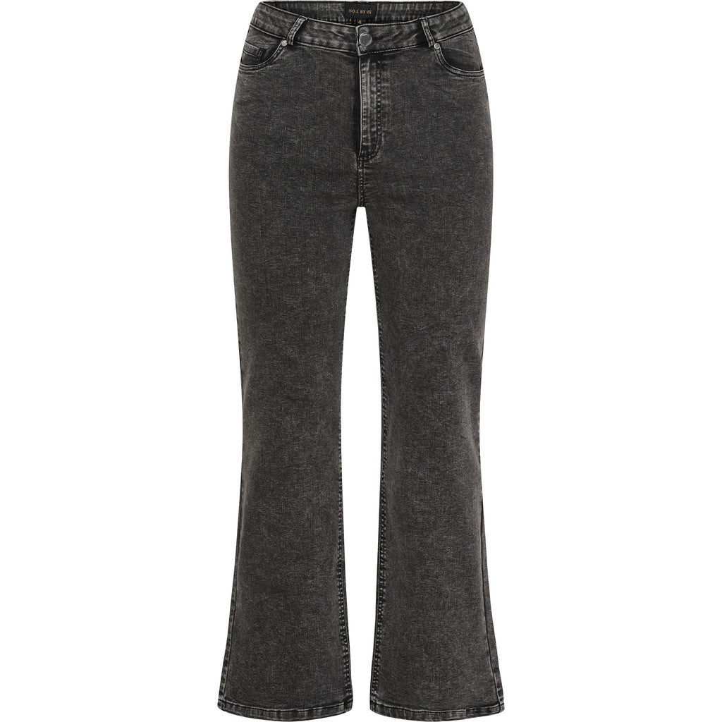 5 pockets Jeans 24 cm leg dark grey melange - Evolve Fashion