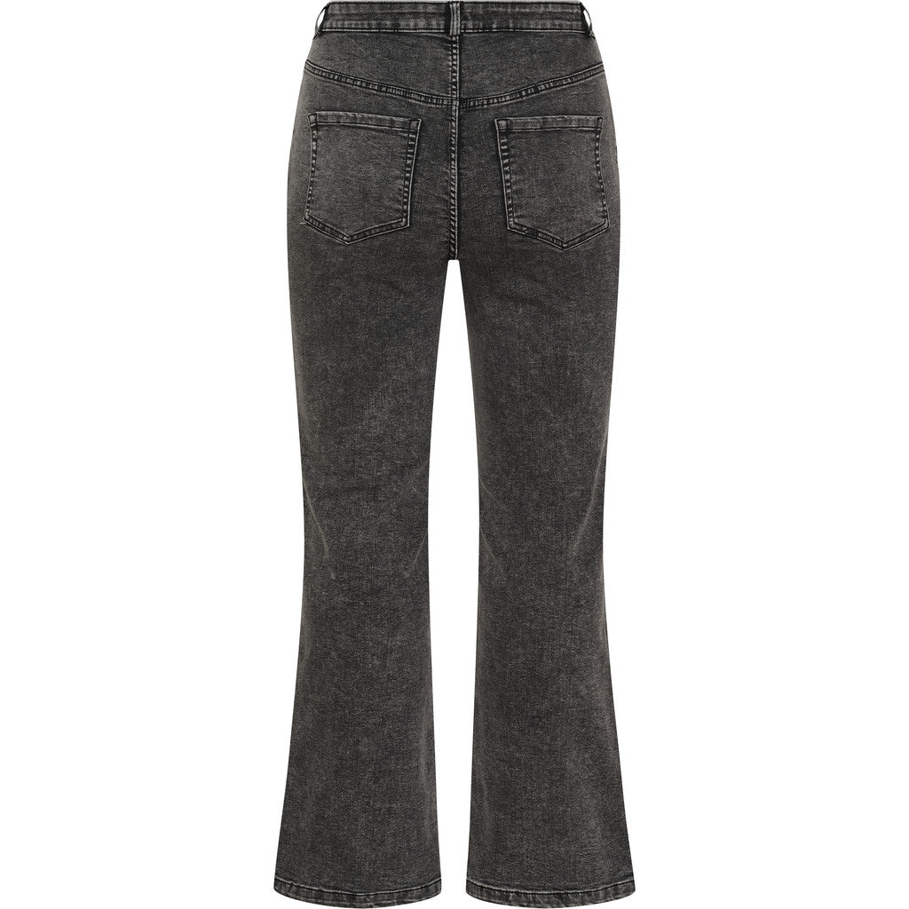 5 pockets Jeans 24 cm leg dark grey melange