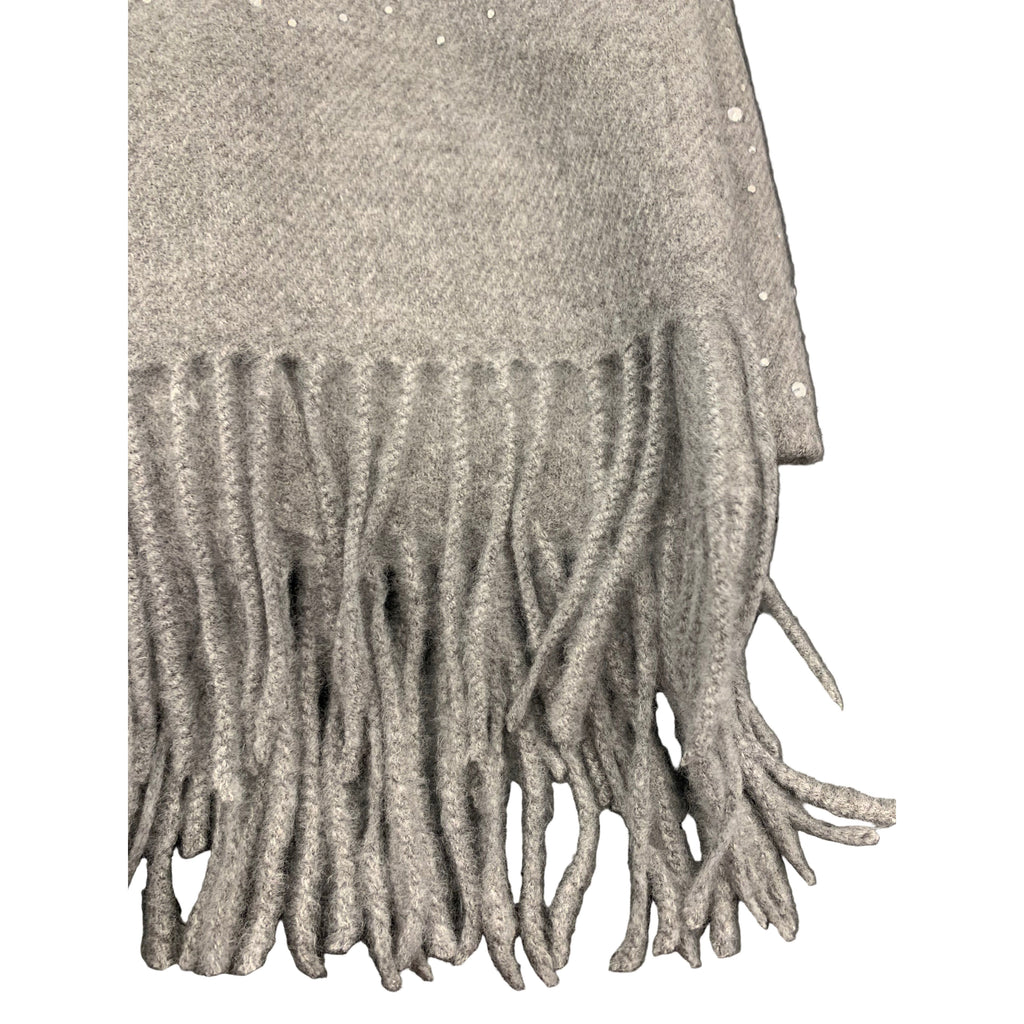 Shawl Rhinestones light grey