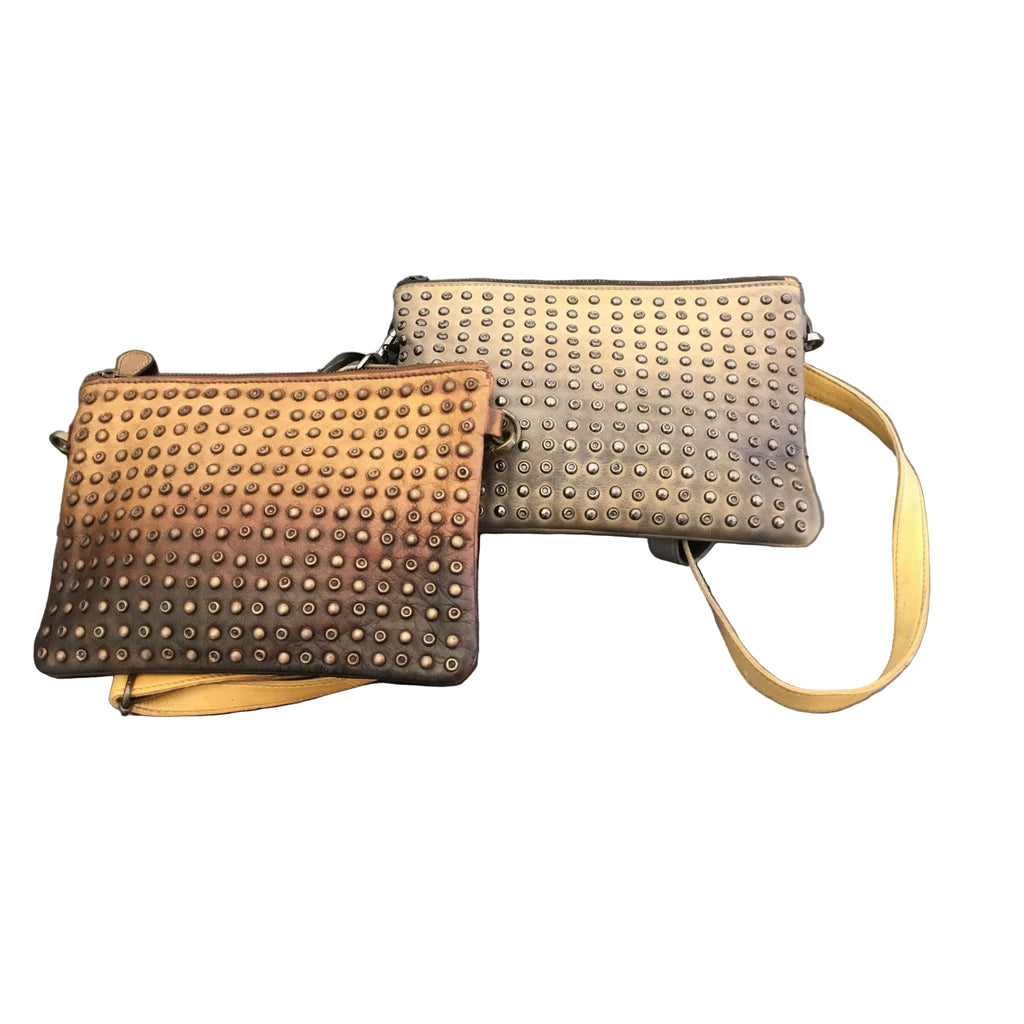 Bag cross body studs gold or brons - Evolve Fashion