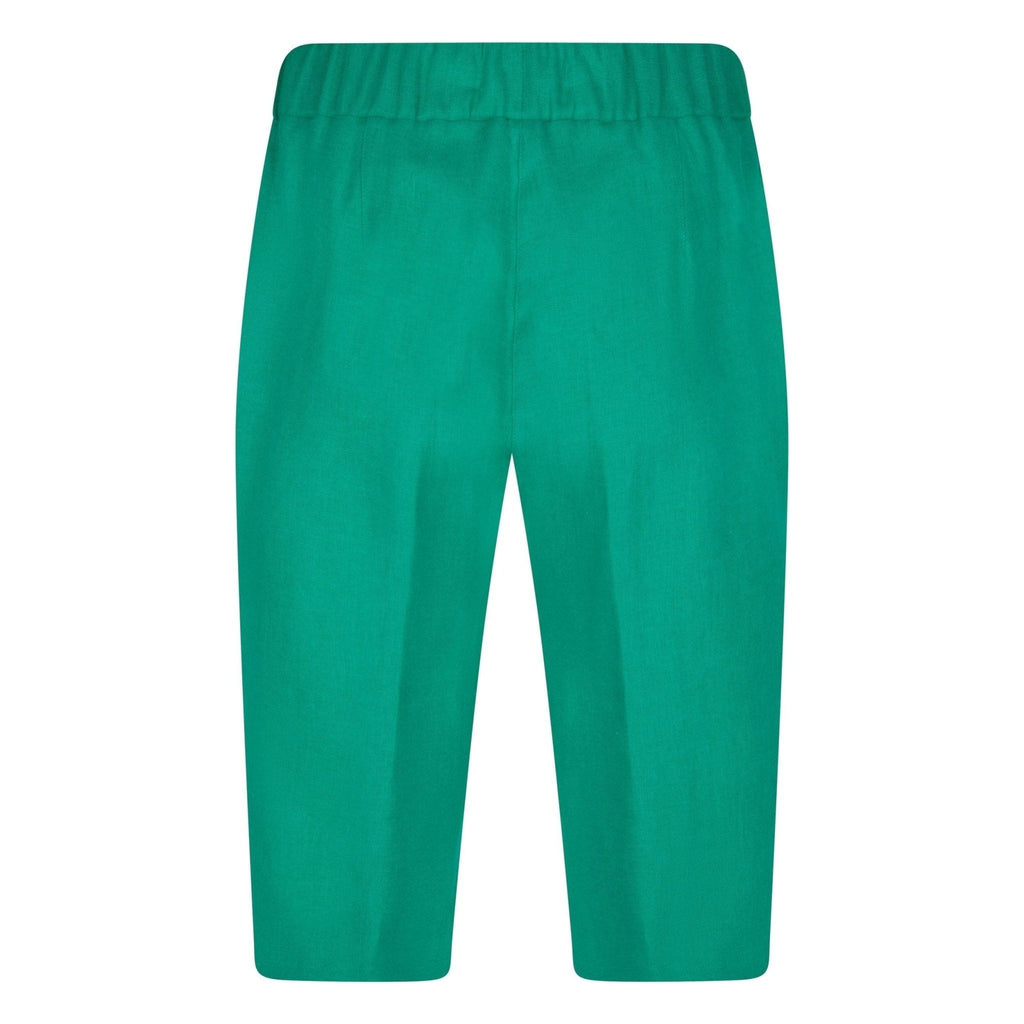 Bermuda linen emerald - Evolve Fashion