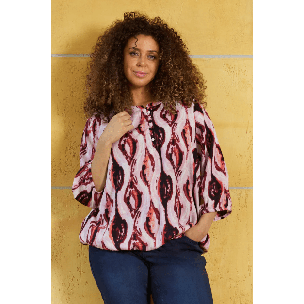 Blouse ENZI cherry print - Evolve Fashion