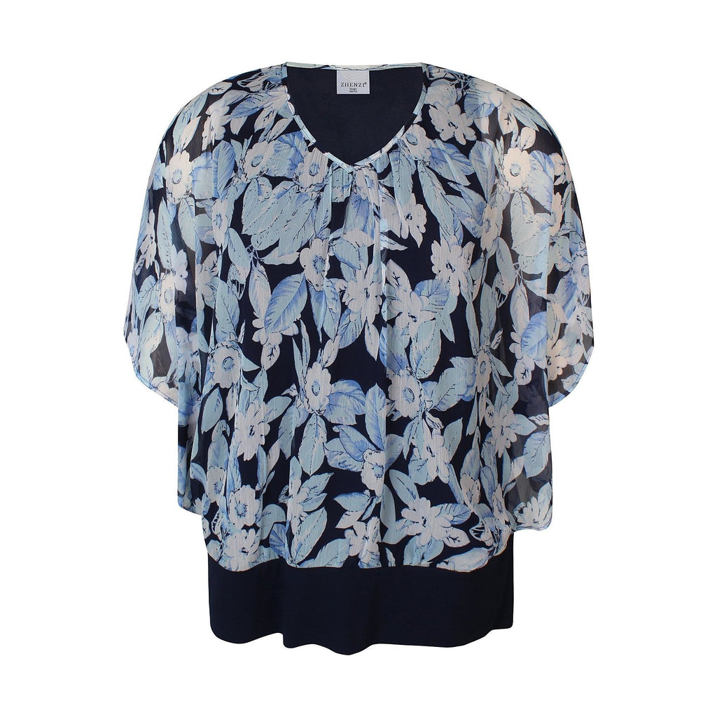 Blouse FRAN blue bell - Evolve Fashion