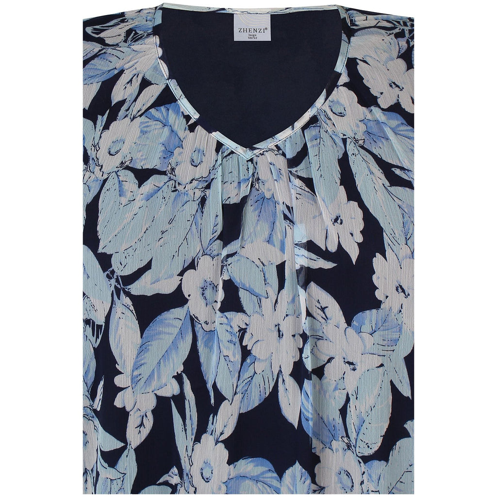 Blouse FRAN blue bell - Evolve Fashion