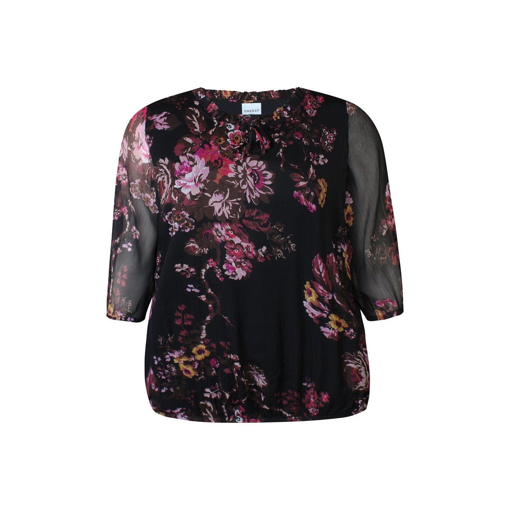 Blouse JIMENA chiffon print - Evolve Fashion