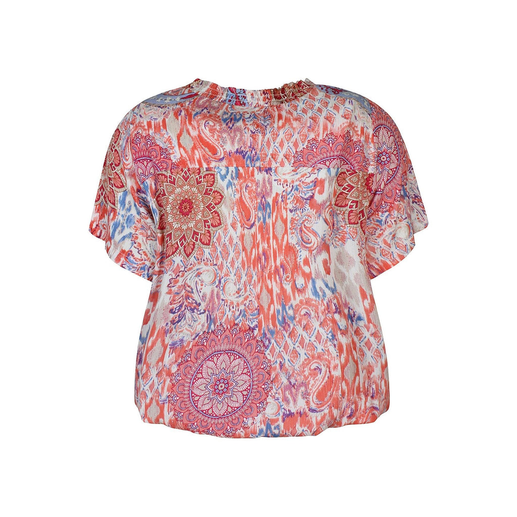 Blouse LYNE visc coral poppy - Evolve Fashion