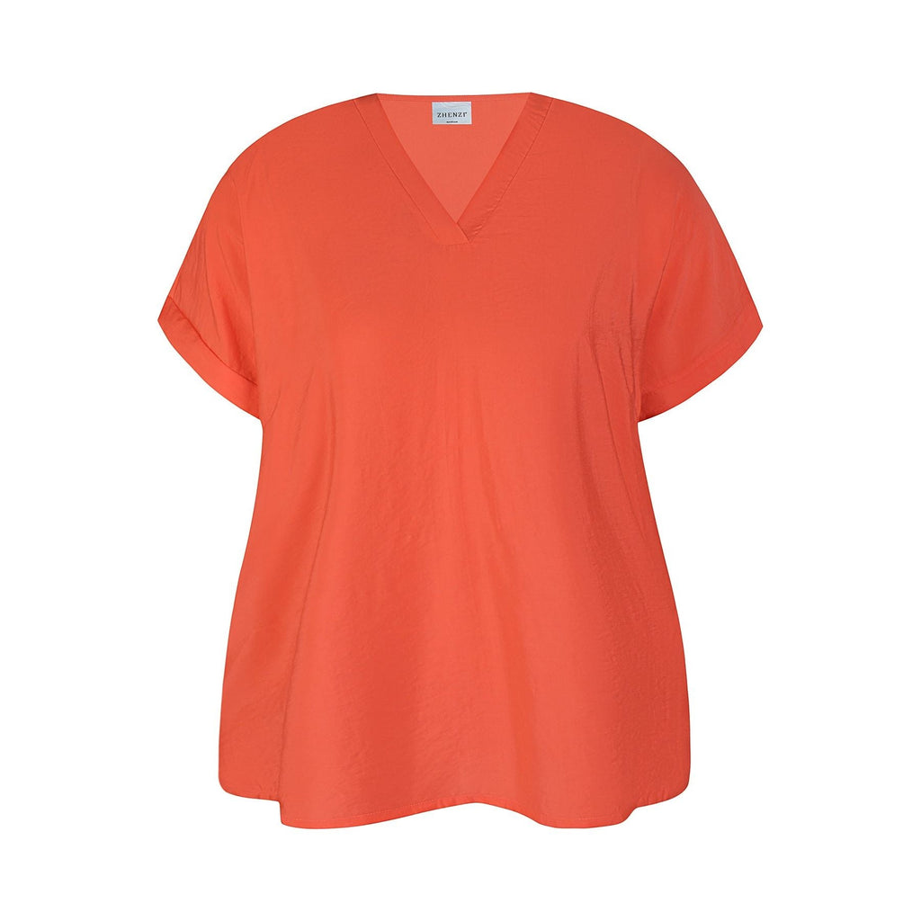 Blouse MARI coral poppy - Evolve Fashion