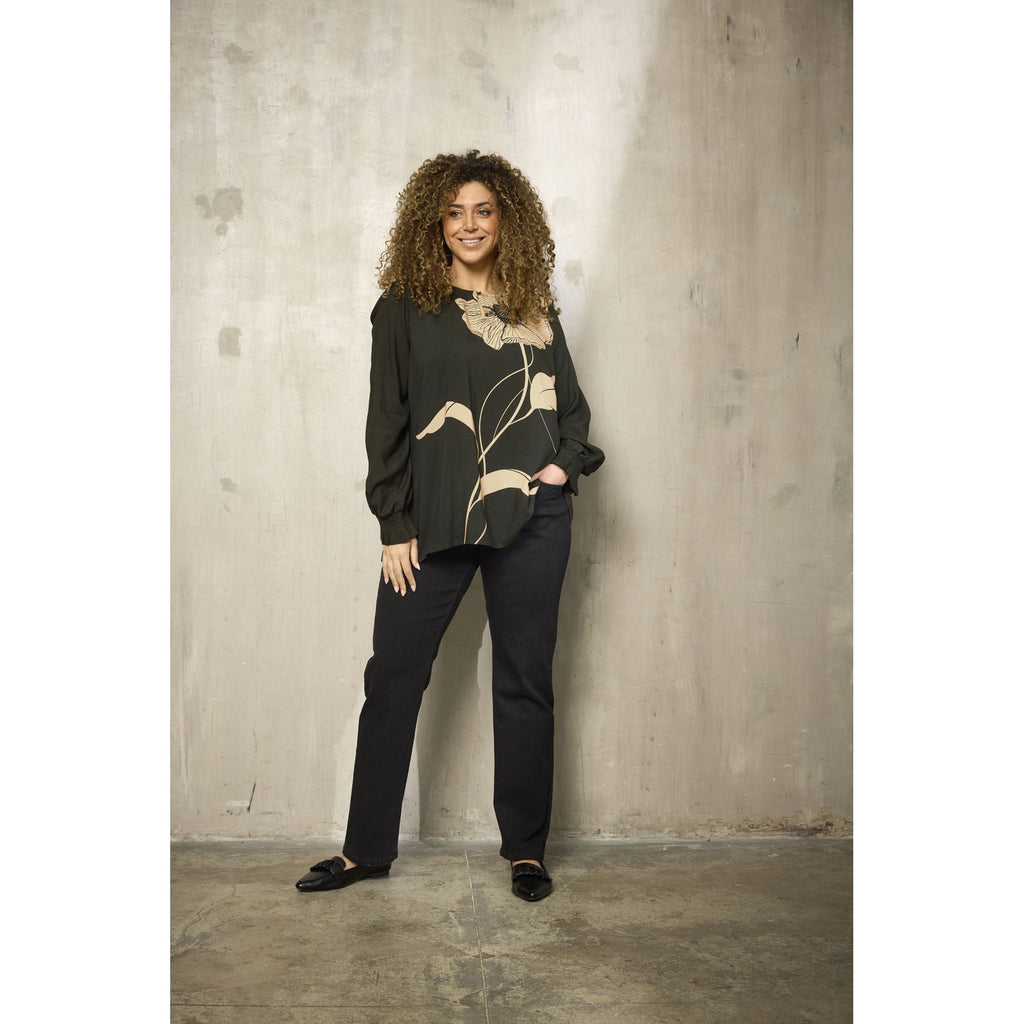 Blouse Siba visc Stone Green - Evolve Fashion