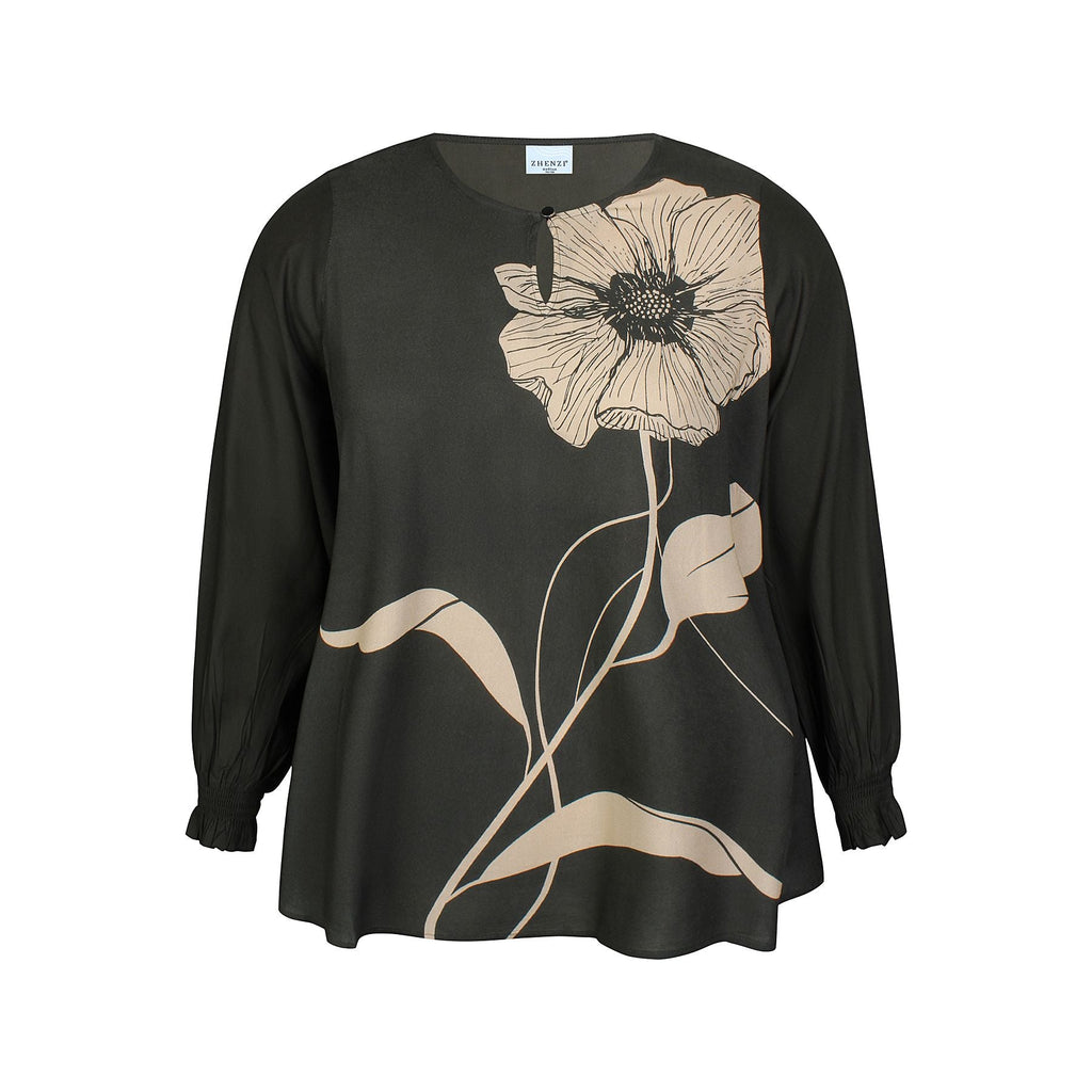 Blouse Siba visc Stone Green - Evolve Fashion