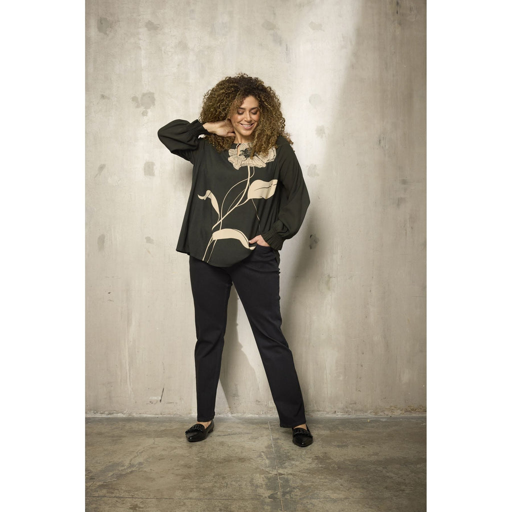 Blouse Siba visc Stone Green - Evolve Fashion