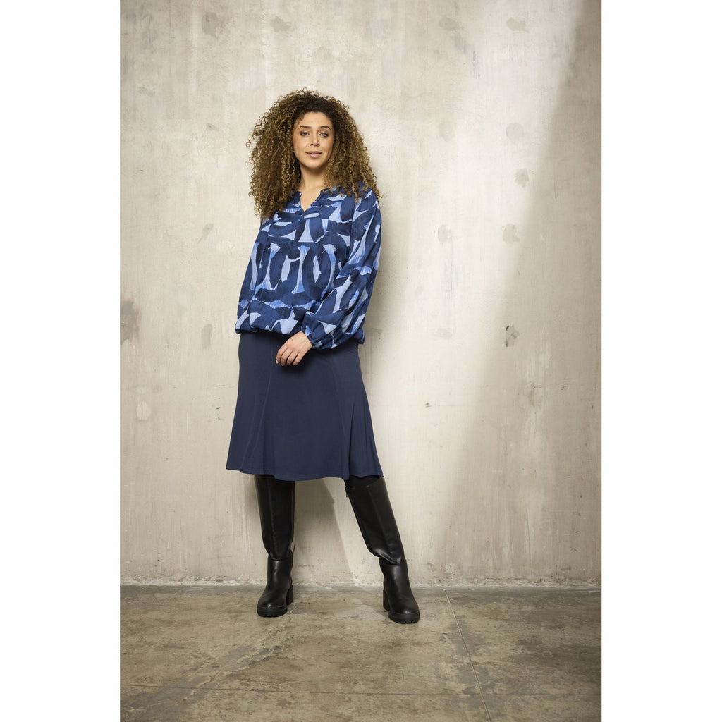 Blouse Sini visc True Blue - Evolve Fashion