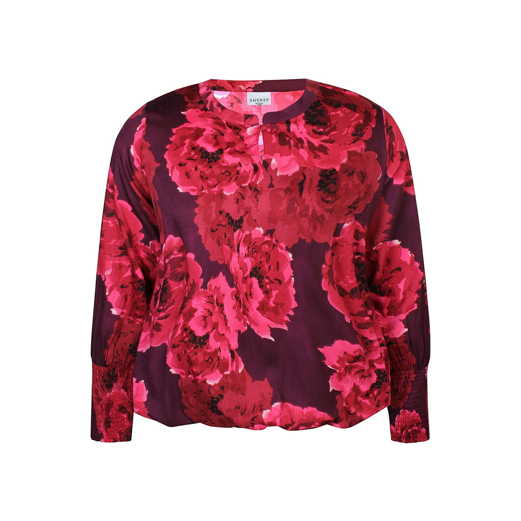 Blouse Skye viscose Maroon - Evolve Fashion