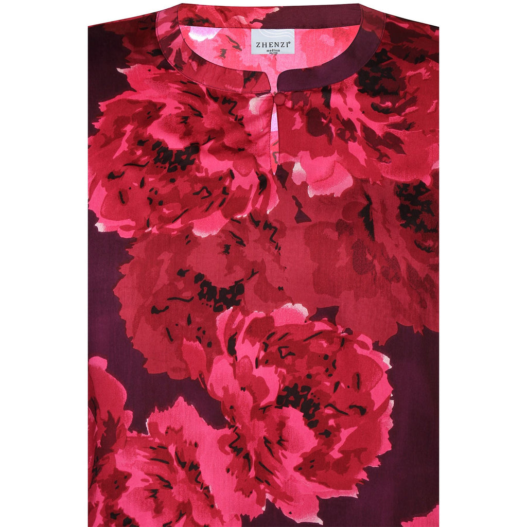 Blouse Skye viscose Maroon - Evolve Fashion