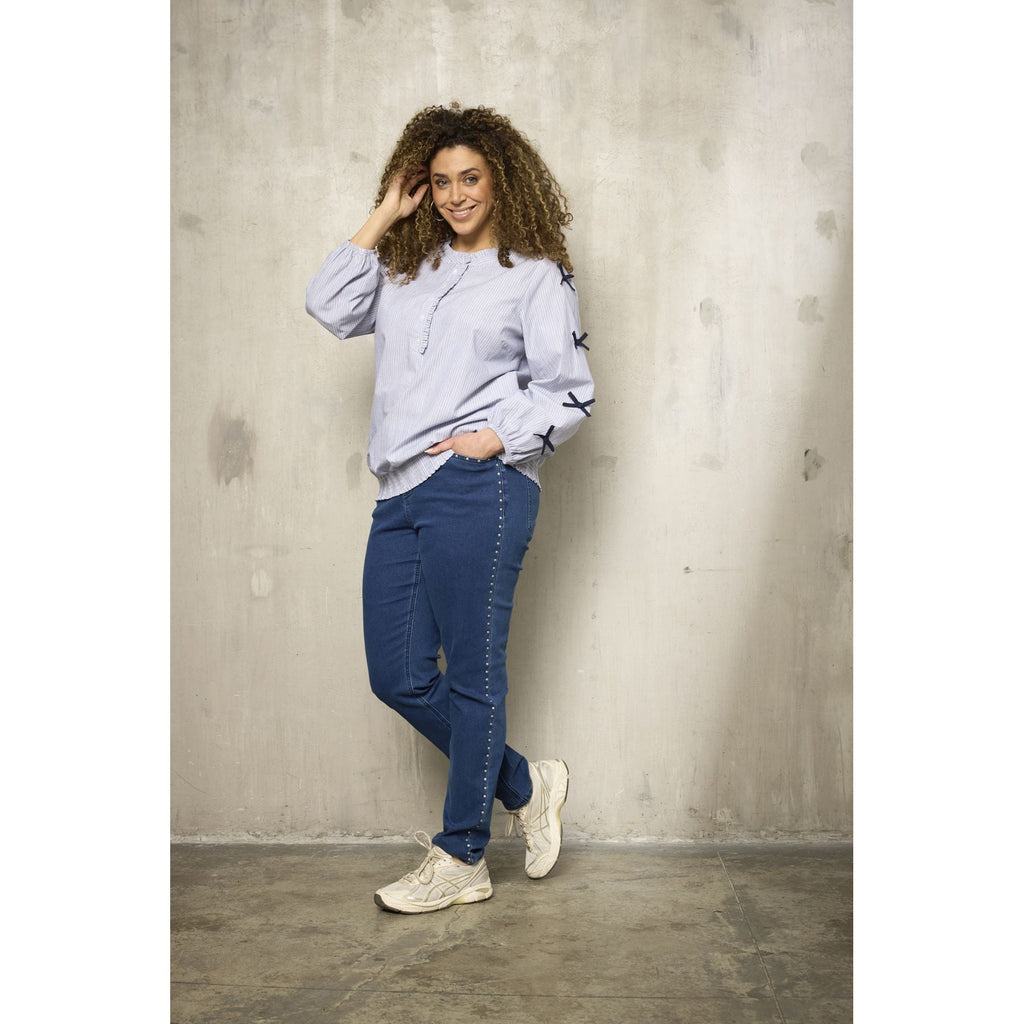 Blouse Sofi bows navy - Evolve Fashion