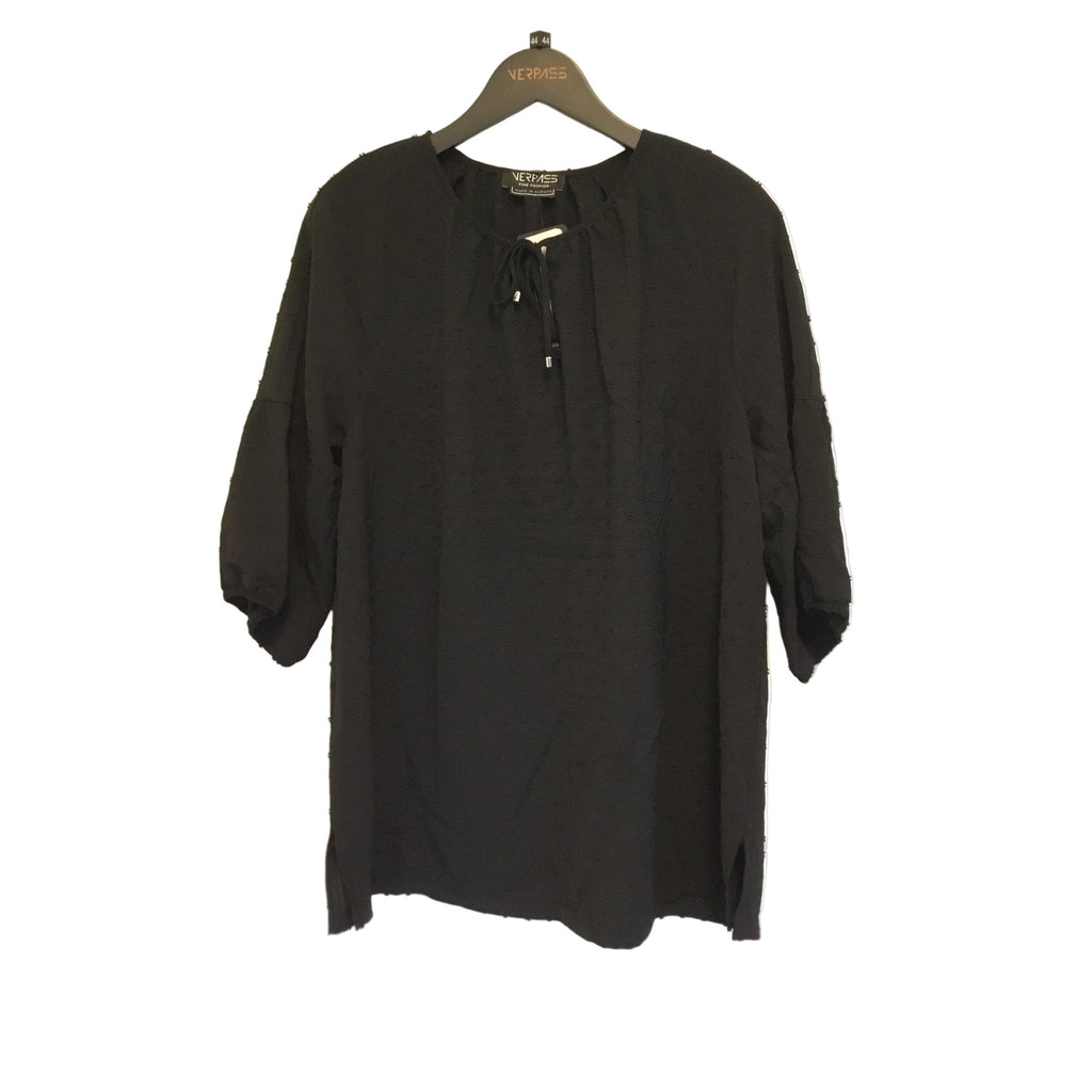 Blouse structuur zwart - Evolve Fashion