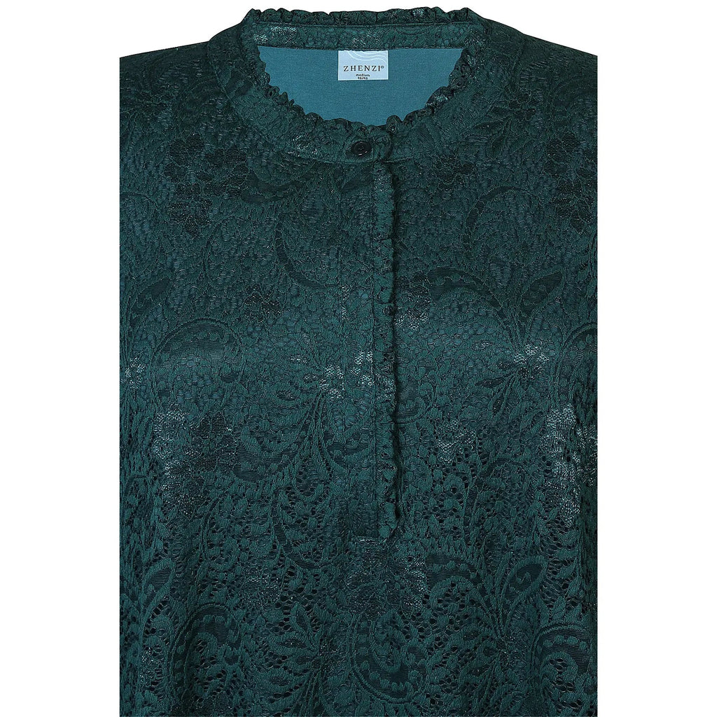Blouse TIST lace Green - Evolve Fashion