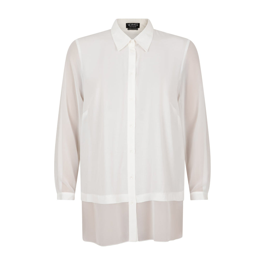 Blouse viscose crepe off white - Evolve Fashion