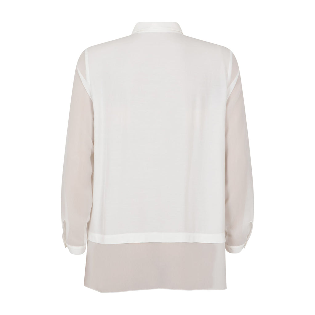Blouse viscose crepe off white - Evolve Fashion