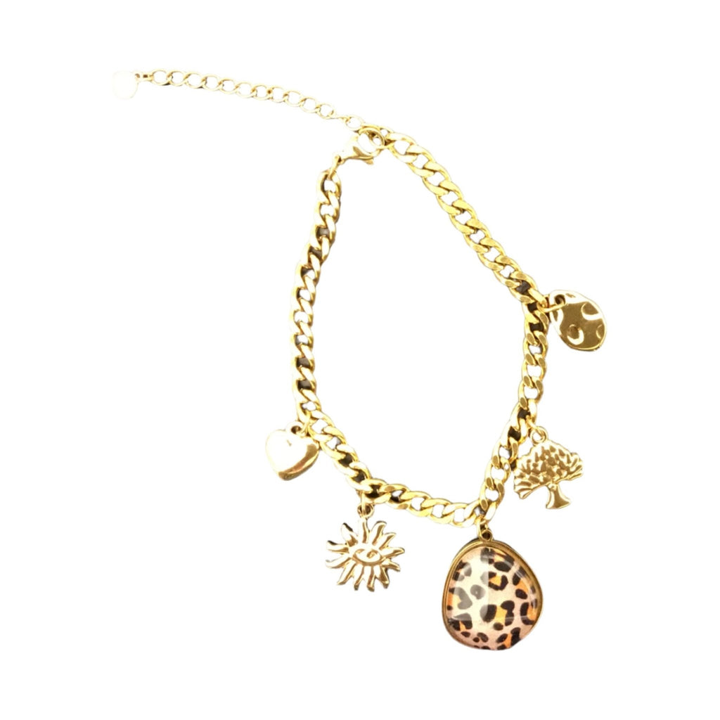 Bracelet gold LEMON SUMMER LEO - Evolve Fashion