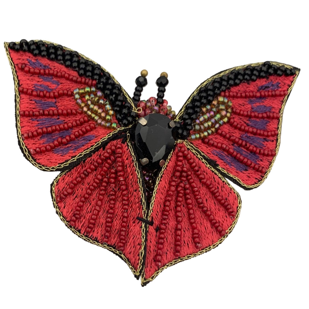 Broche Butterfly red or blue - Evolve Fashion