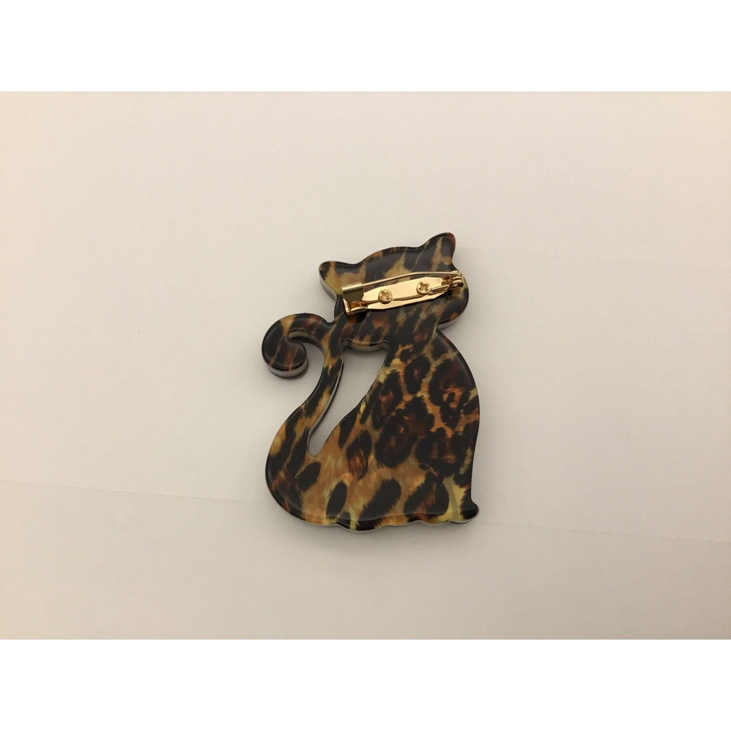 Brooch cat black - Evolve Fashion