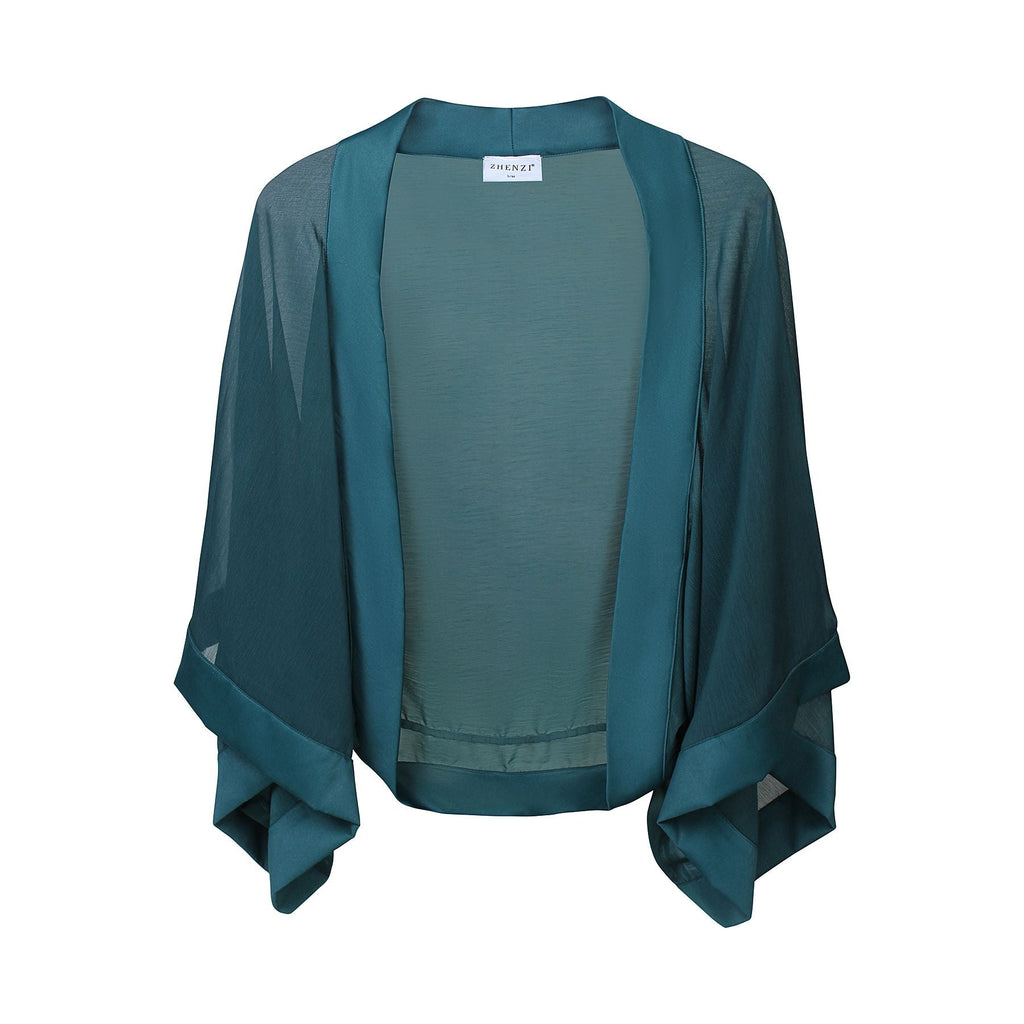 Cardigan Bolero Teal Green - Evolve Fashion