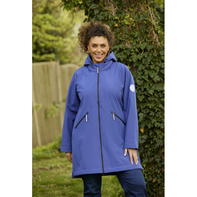 Coat FLOE softshell blue dusk - Evolve Fashion