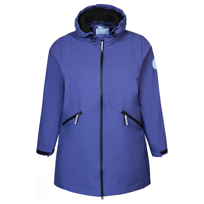 Coat FLOE softshell blue dusk - Evolve Fashion