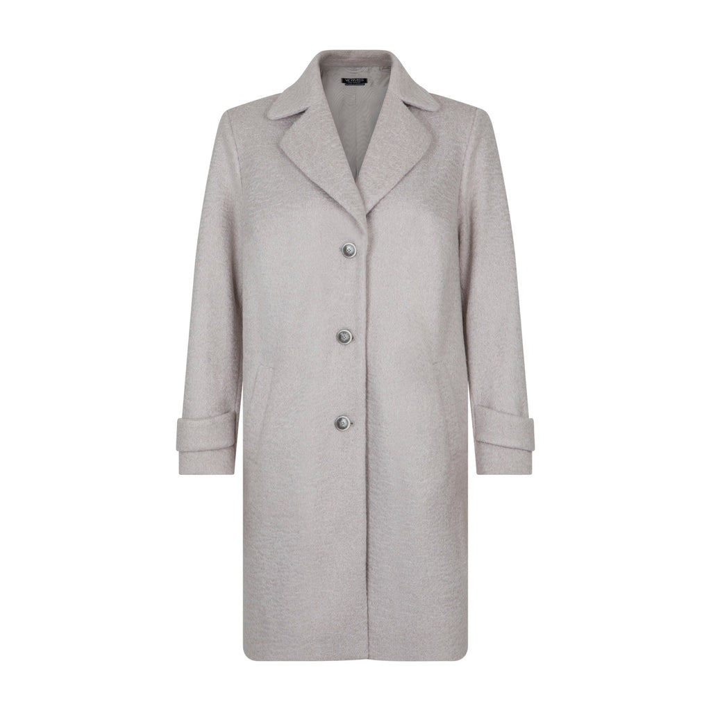 Coat structure light grey - Evolve Fashion