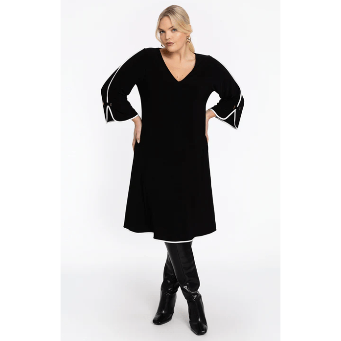 Dress A - Line DOLCE black - Evolve Fashion