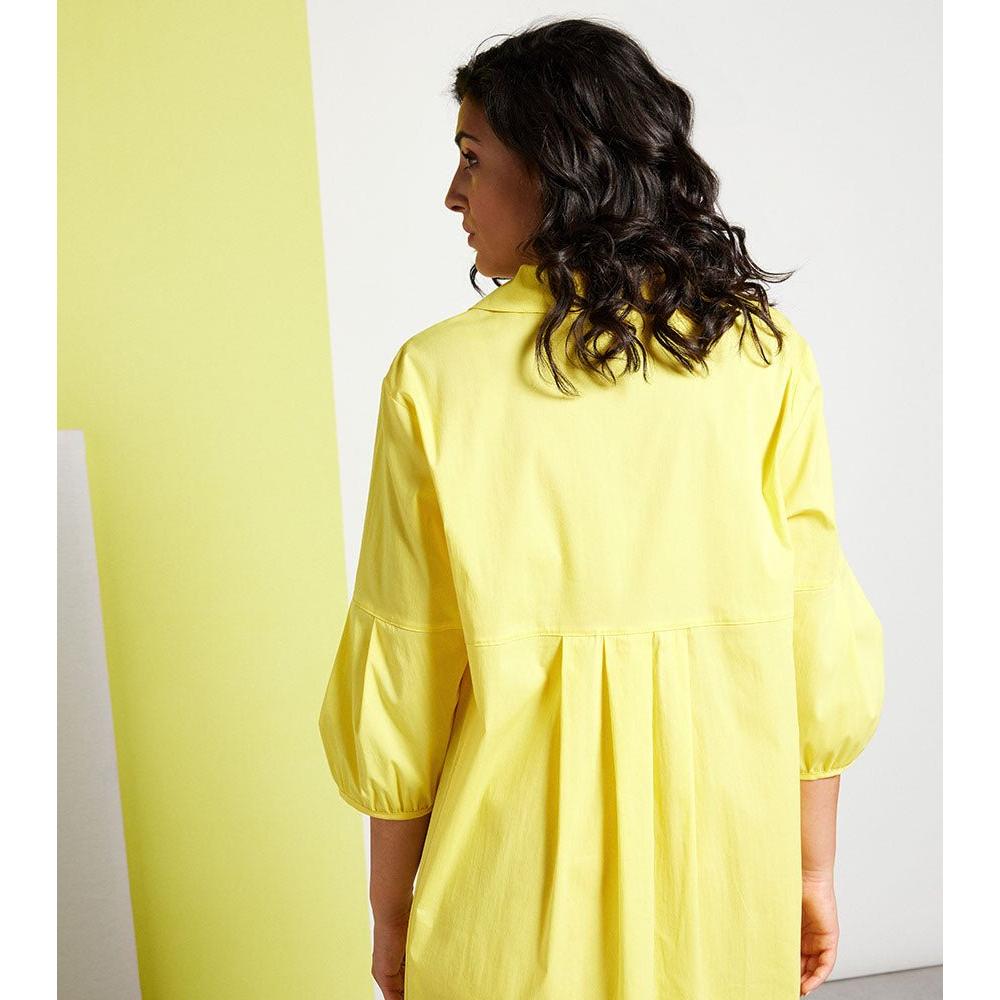 Dress cotton stretch yellow - Evolve Fashion