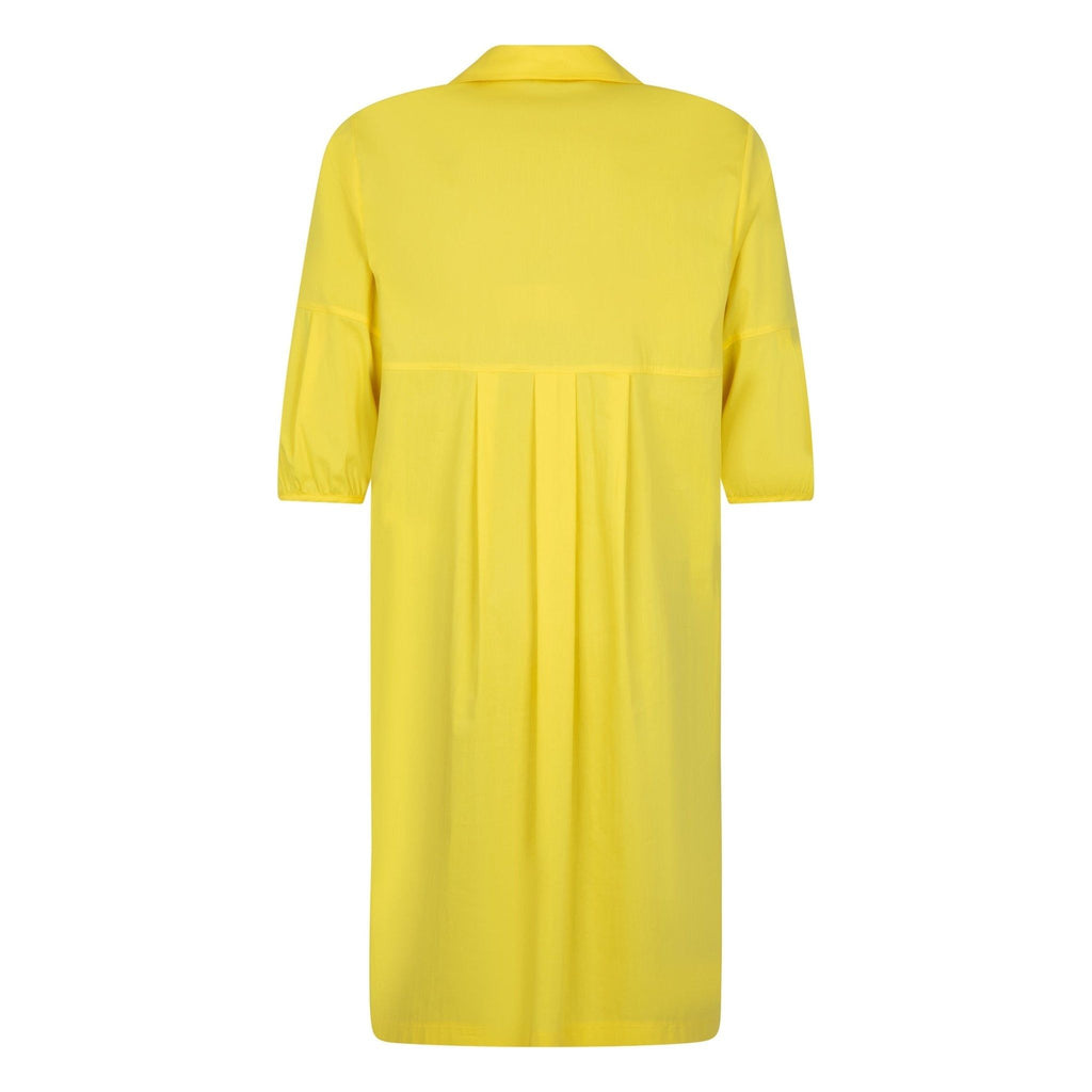 Dress cotton stretch yellow - Evolve Fashion