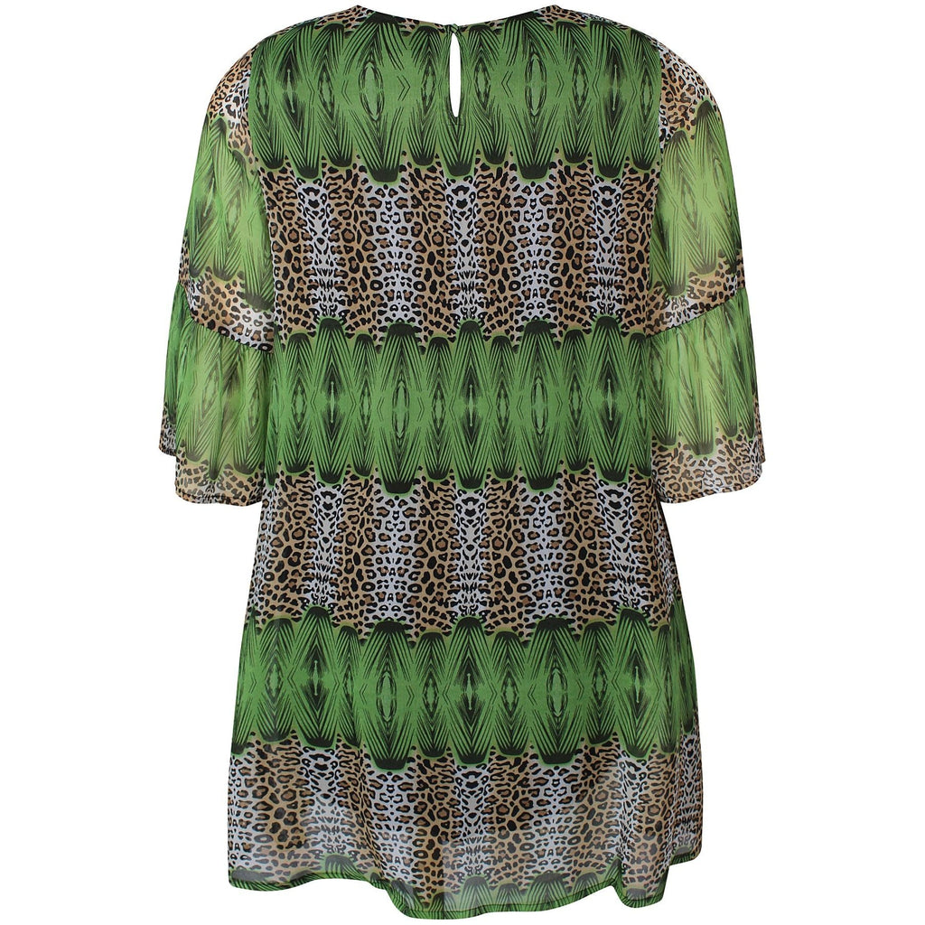 Dress LILA818 palm leaf - Evolve Fashion