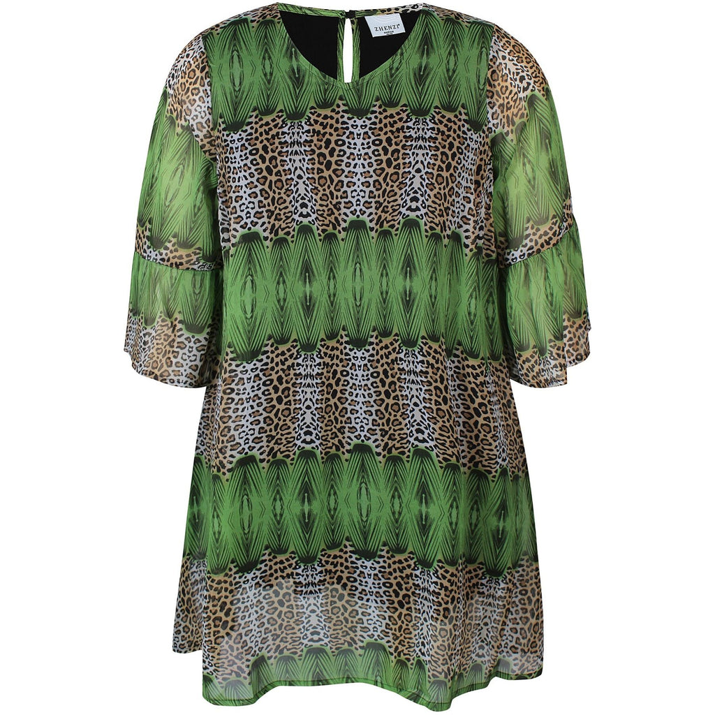Dress LILA818 palm leaf - Evolve Fashion