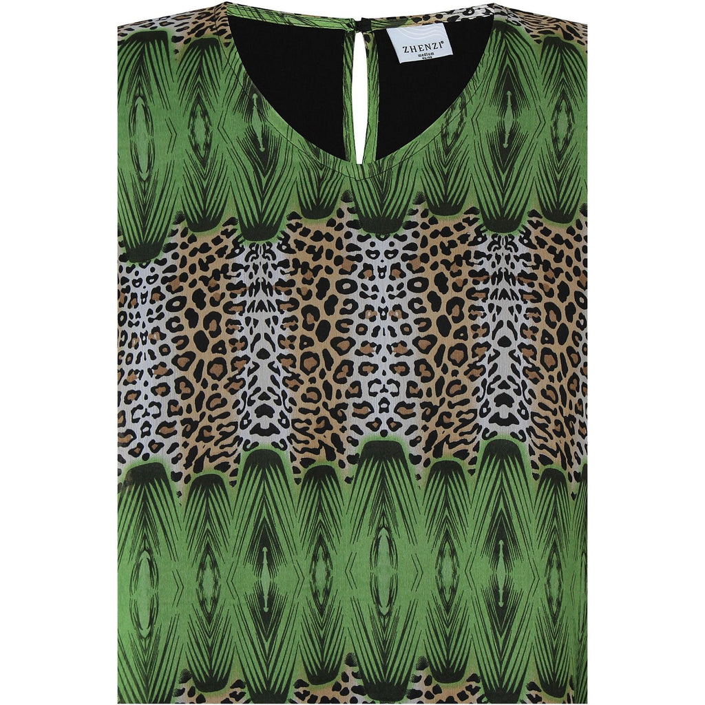 Dress LILA818 palm leaf - Evolve Fashion