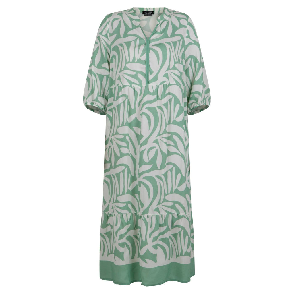 Dress maxi viscose aloe green - Evolve Fashion