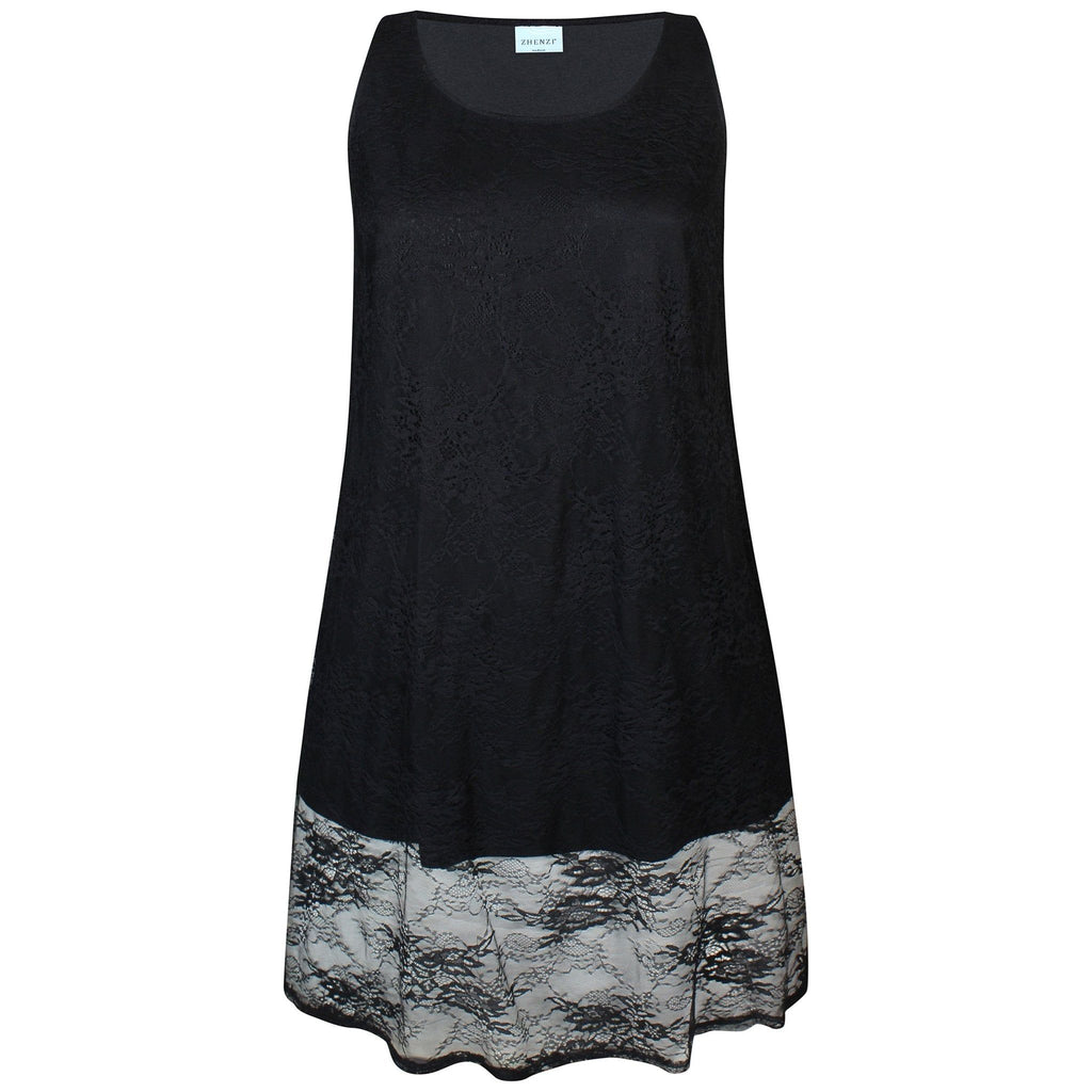 Dress sleeveless lace black - Evolve Fashion