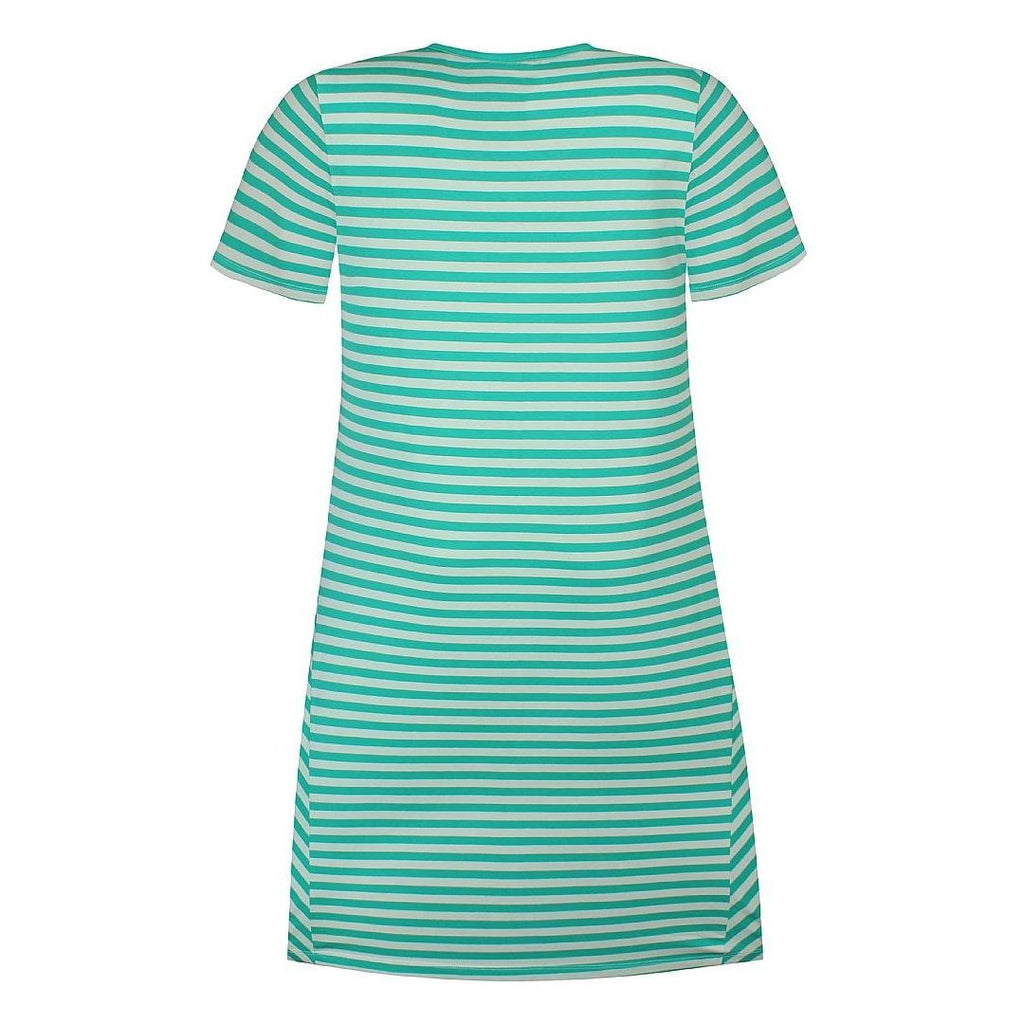 Dress V Striped Summer Sage - Evolve Fashion