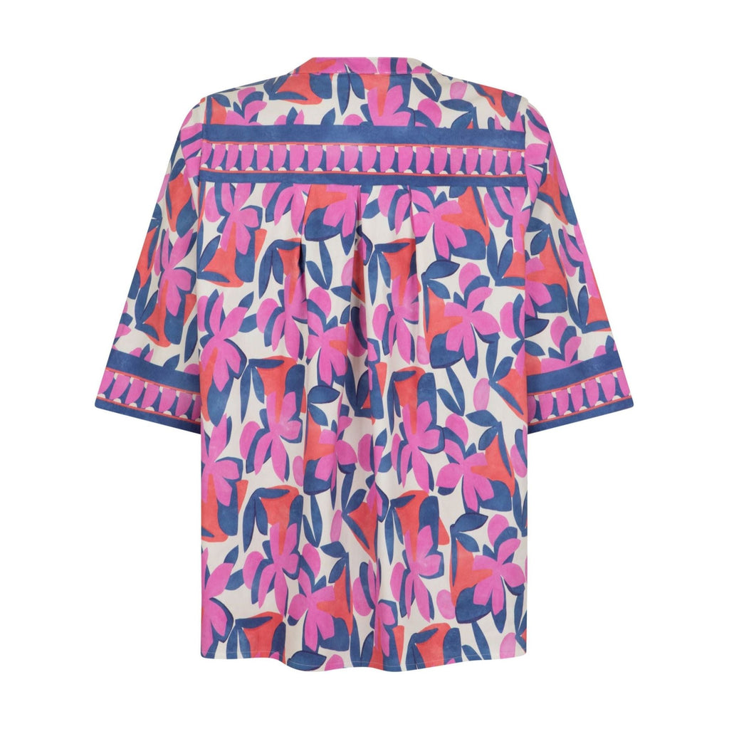 Kaftan cotton stretch pink/lavender - Evolve Fashion