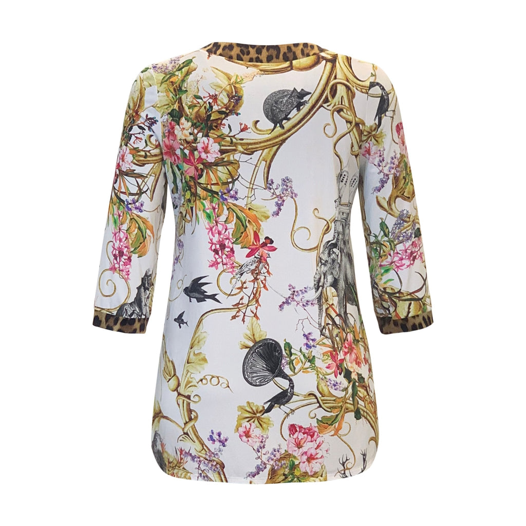 Kaftan MARCELLA off white print - Evolve Fashion