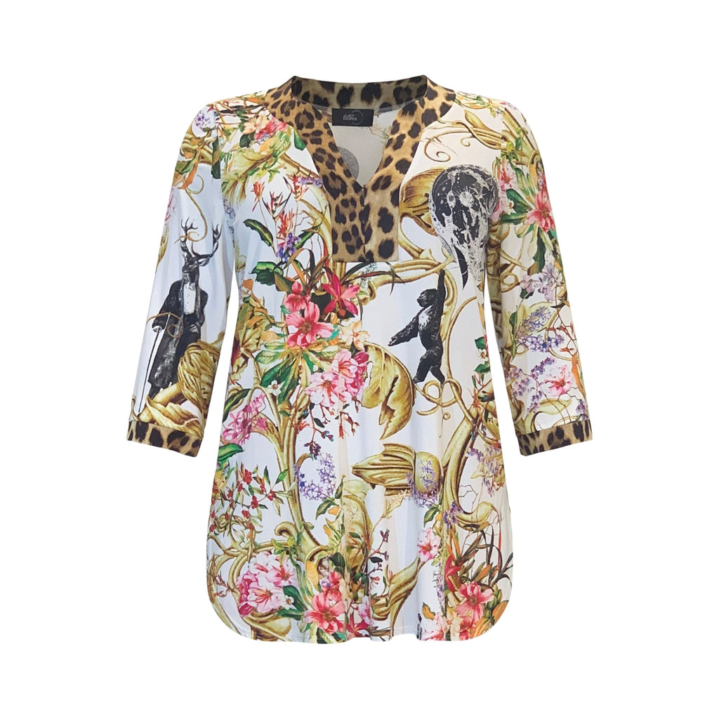 Kaftan MARCELLA off white print - Evolve Fashion