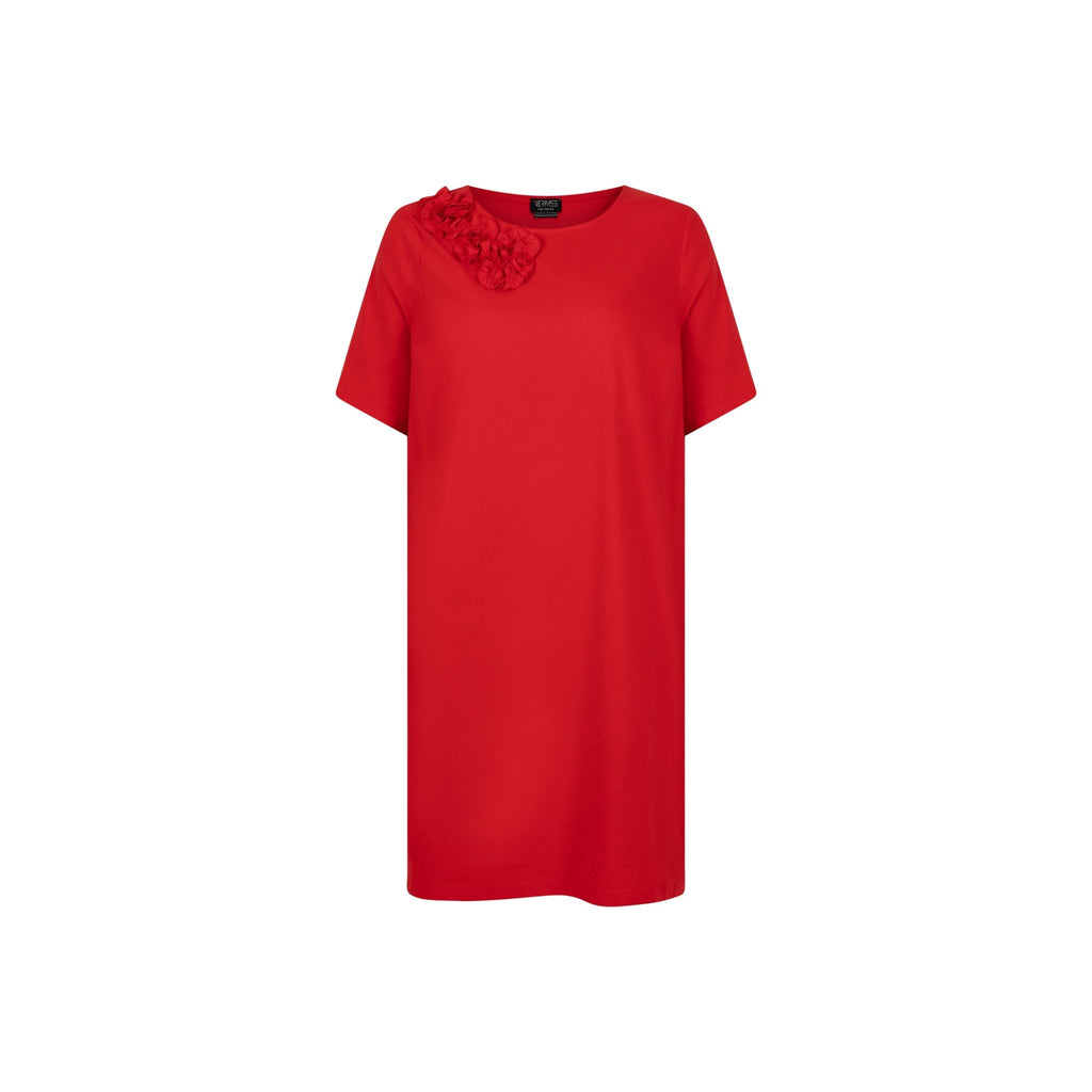 *LAST PIECE!* Dress cotton stretch red - Evolve Fashion
